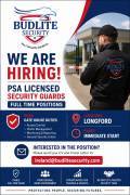 WE ARE HIRING – SECURITY GUARDS