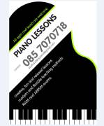 Online piano lessons available