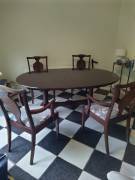 Quality G Plan dining set comprising an elegant extending oval table and 6 Quality G Plan dining set comprising an elegant extending oval table and 6