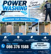 Power washing service covering the midlands 