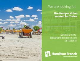 Site Dumper Driver for Tralee Site Dumper Driver for Tralee