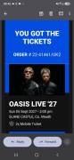 Oasis tickets