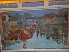 Christmas window painting Christmas window painting