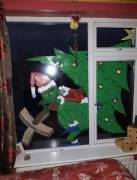 Christmas window painting Christmas window painting