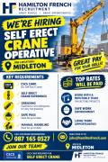 Self Erect Crane Operative wanted for Midleton Self Erect Crane Operative wanted for Midleton