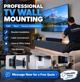 TV wall mounting 