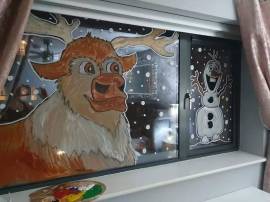 Christmas window painting Christmas window painting