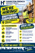 Shuttering Carpenter wanted for Dunderrow,Cork. Shuttering Carpenter wanted for Dunderrow,Cork.
