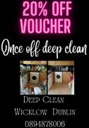 *20% DISCOUNT OFF DEEP CLEAN *